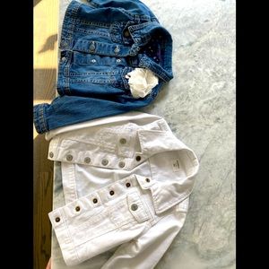 Girls jean jacket set